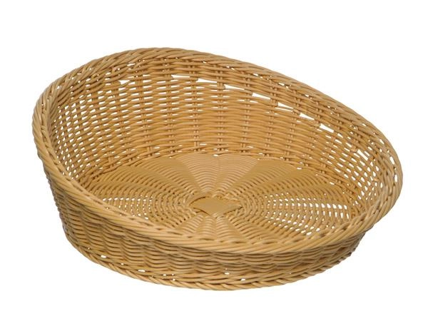 Koszyk okrągły z polipropylenu Ø370 mm, beżowy | APS, Profi Line