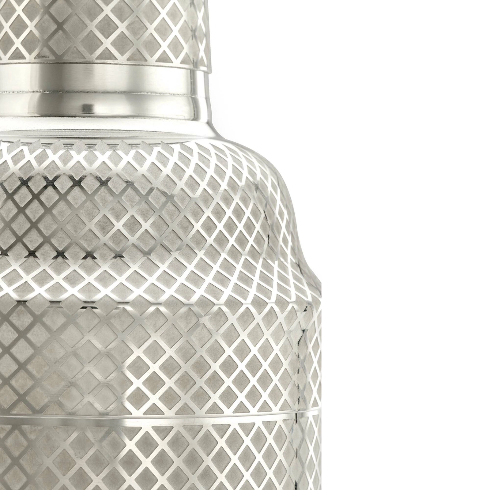 Shaker barmański 3-częściowy w stylu japońskim Diamond Lettice, ze stali nierdzewnej, 700 ml | BARFLY, Diamond Lettice