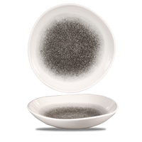 Miska o organicznym kształcie, 1100 ml | CHURCHILL, Raku Quartz Black