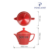 Dzbanek do herbaty, 500 ml | PORLAND, Seasons Magma