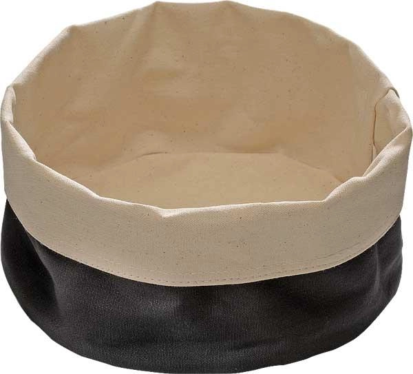 Worek bufetowy z bawełny 250x180x90 mm, beżowo-czarny | APS, 30371