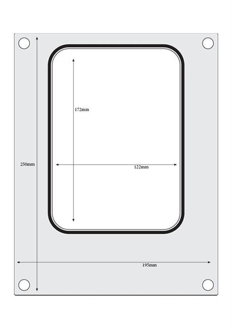 Matryca do zgrzewarki, pojemnik 187x137 mm | HENDI, 805664