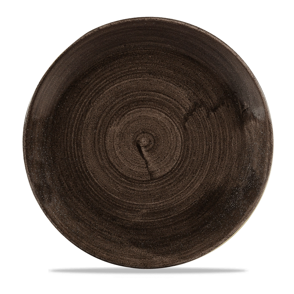 Talerz płytki, 288 mm | CHURCHILL, Stonecast Patina Iron Black