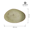 Talerz o organicznym kształcie, 350x210 mm, zielony | FINE DINE, Olive