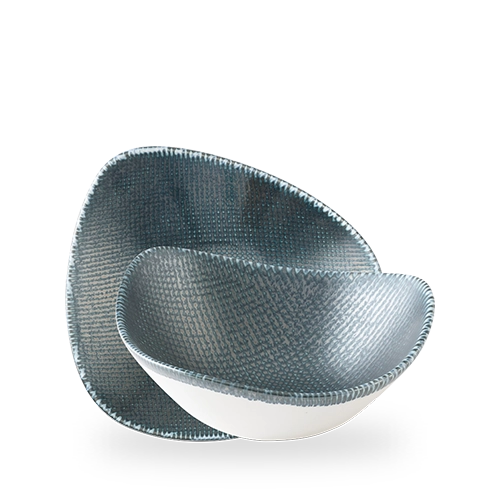 Miska trójkątna Ø240 mm, niebieska | CHURCHILL, Astro Metallic Blue