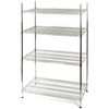 Regał magazynowy chromowany 4-półkowy 1825x610x1800 mm | STALGAST, 681182
