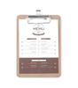 Podkładka pod kartę menu, 125x180 mm | HENDI, 664179