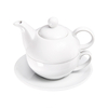 Dzbanek z filiżanką i spodkiem z porcelany 350 ml | STALGAST, Isabell