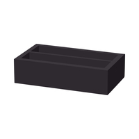 Skrzynka na sztućce dwudzielna, 275×165×70 mm, czarna | FINE DINE, Madeira Black