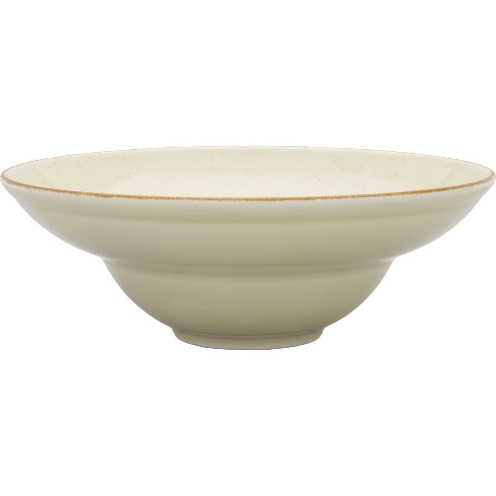 Talerz głęboki do pasty Kaszub z porcelany Ø260 mm, kremowy | LUBIANA, Art
