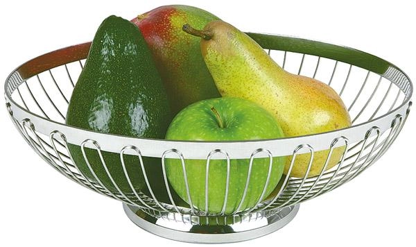 Koszyk owalny ze stali nierdzewnej 280x210x95 mm | APS, 30250