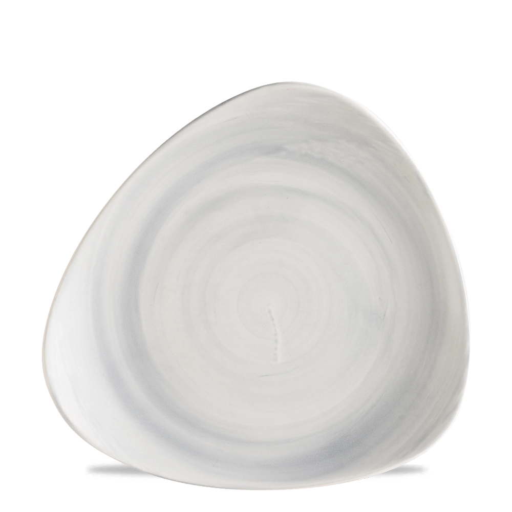 Talerz trójkątny, 230 mm, szary | CHURCHILL, Stonecast Canvas Grey