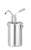 Pojemnik ze stali nierdzewnej do sosów z dyspenserem, 4,5 l, ⌀180x420 mm | HENDI, 558102