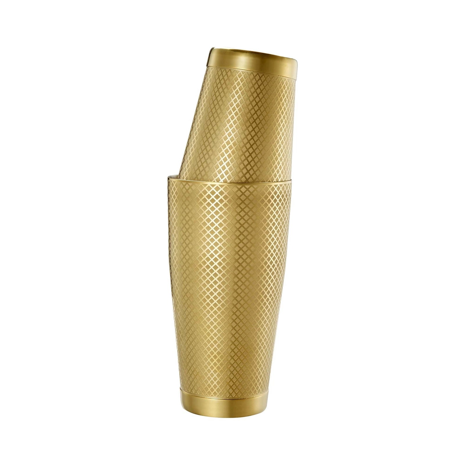 Shaker Tin Tin Diamond Lattice, złoty, 830/530 ml | BARFLY, M37200GD
