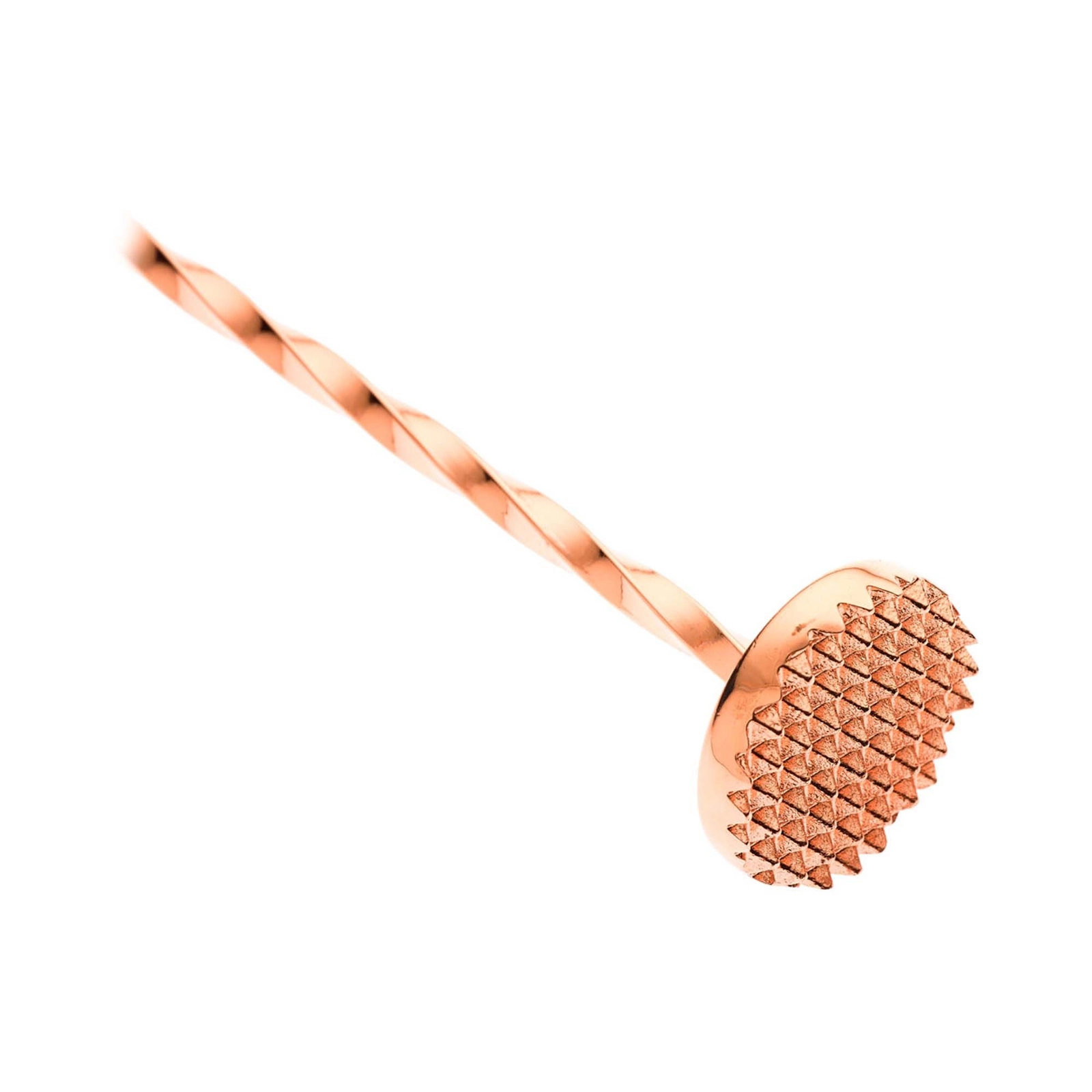 Łyżka barmańska z tłuczkiem, 300 mm, złota | BARFLY, M37018GD
