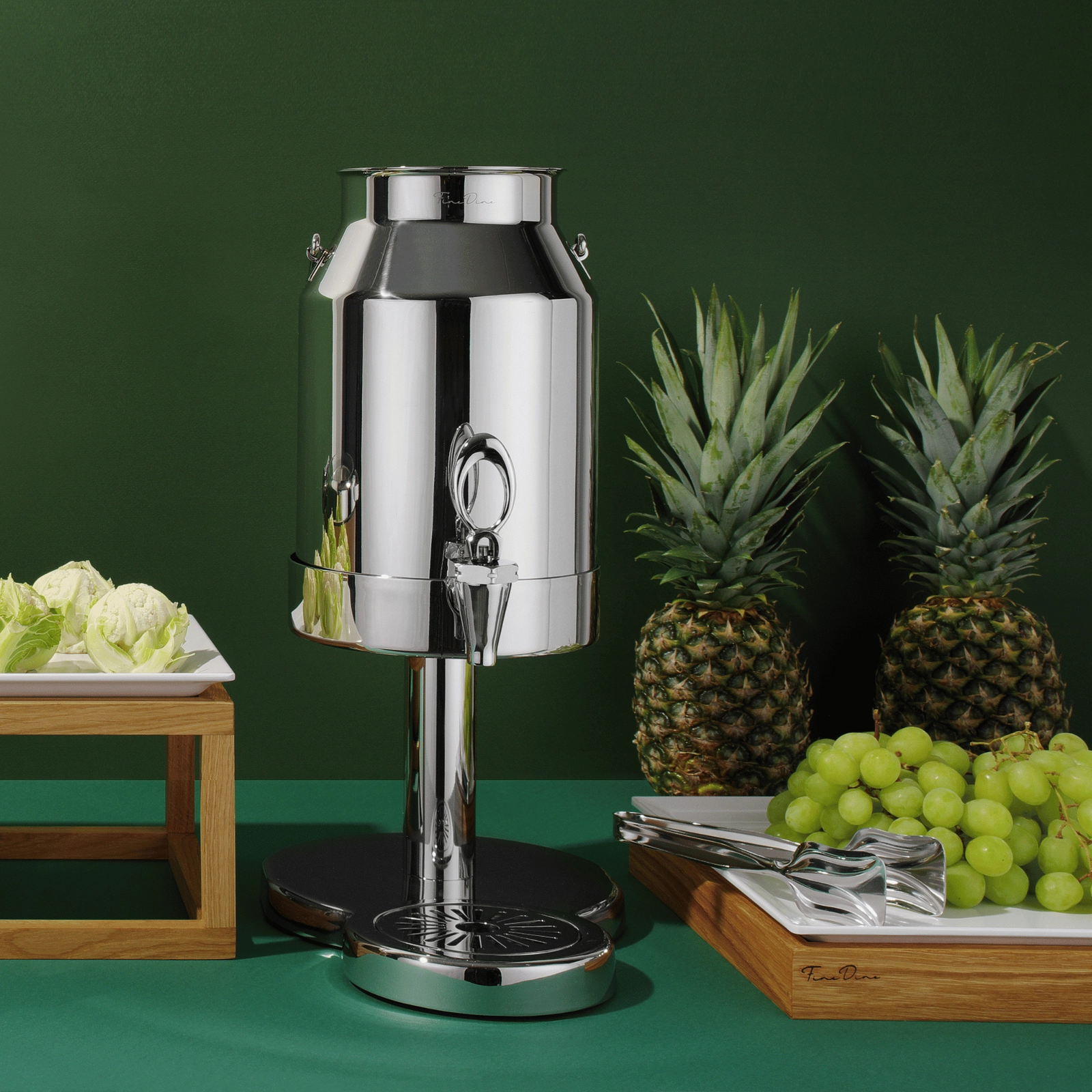 Dyspenser bufetowy do mleka, 6 l, srebrny | FINE DINE, De Luxe
