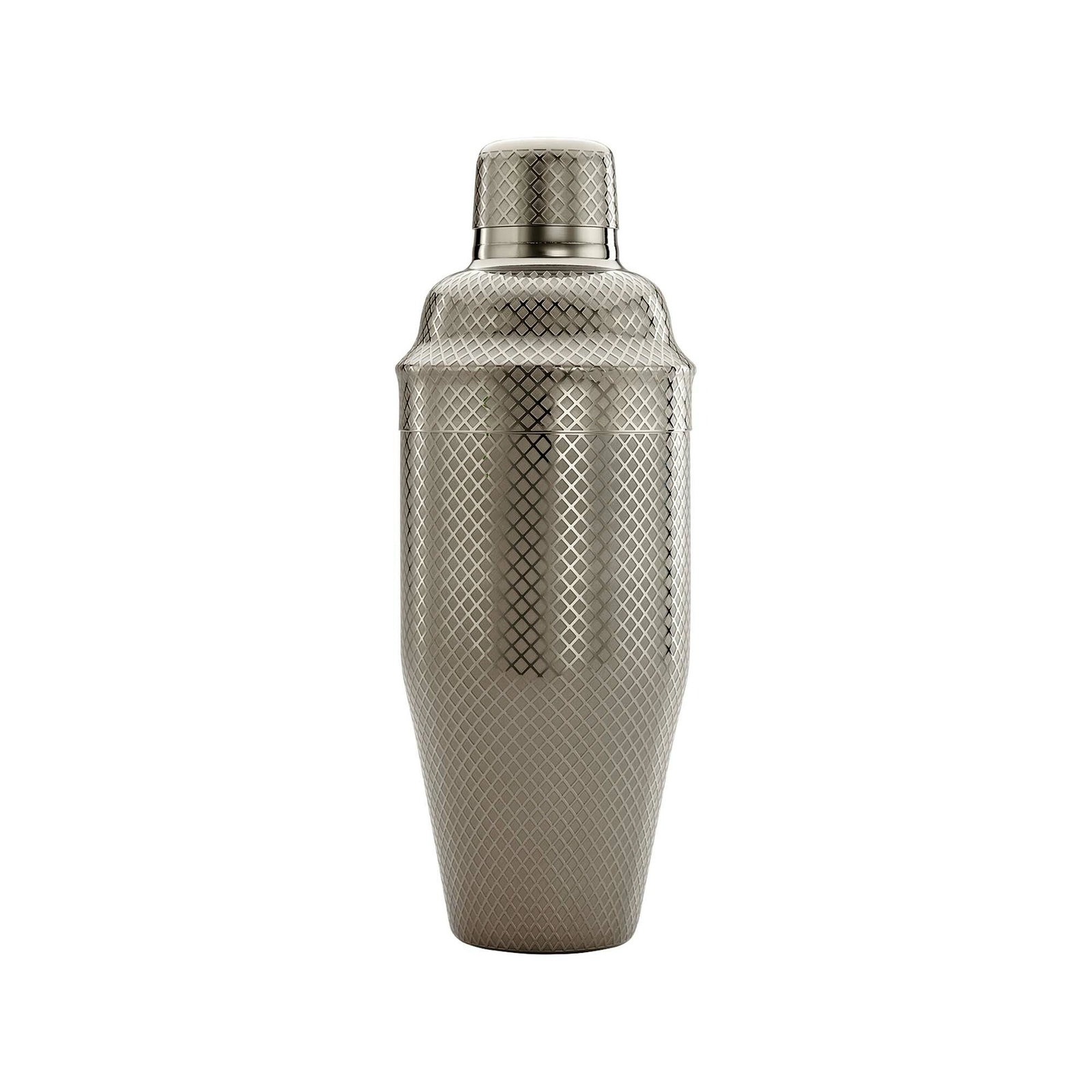 Shaker barmański 3-częściowy w stylu japońskim Diamond Lettice, ze stali nierdzewnej, czarny, 700 ml | BARFLY, Diamond Lettice