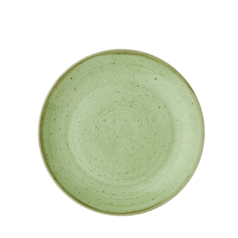 Talerz płytki coupe, Ø165 mm | CHURCHILL, Stonecast Sage Green