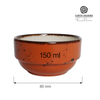 Miska sztaplowana, Ø80 mm, 150 ml, pomarańczowa | FINE DINE, Dahlia