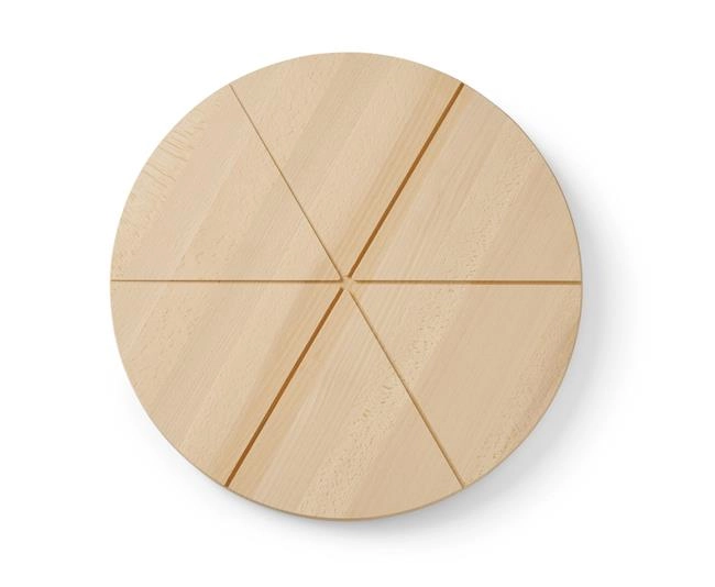 Deska do serwowania pizzy, drewniana, ⌀350 mm | HENDI, 505557