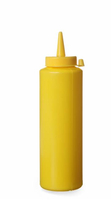 Dyspenser do zimnych sosów, 0,35 l, żółty, ⌀55x205 mm | HENDI, 557808