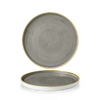 Talerz płytki z rantem, Ø210 mm | CHURCHILL, Stonecast Peppercorn Grey