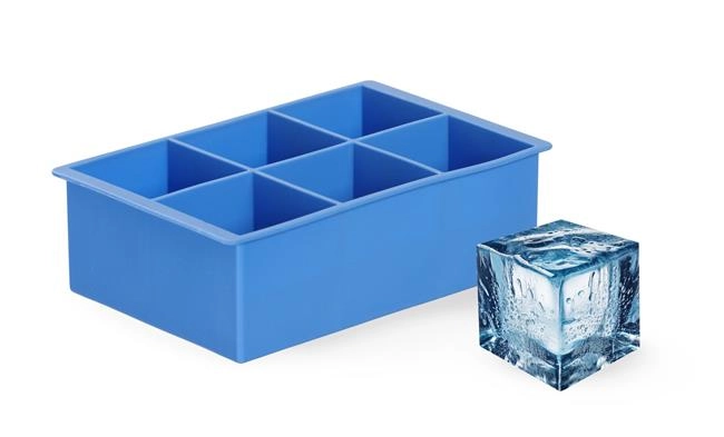 Forma do kostek lodu XL, niebieska, 170x110x52 mm | BARUP, 679036