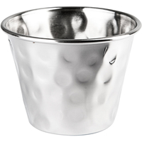Mini dip młotkowany ze stali nierdzewnej, 75 ml | STALGAST, 546044