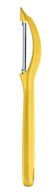 Obieraczka uniwersalna z ząbkowanym ostrzem, żółta | VICTORINOX, 7.6075.8