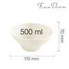 Miska stożkowa, 500 ml, 160×64 mm | FINE DINE, Crema