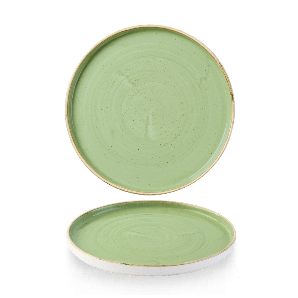 Talerz z wysokim rantem, Ø210 mm | CHURCHILL, Stonecast Sage Green