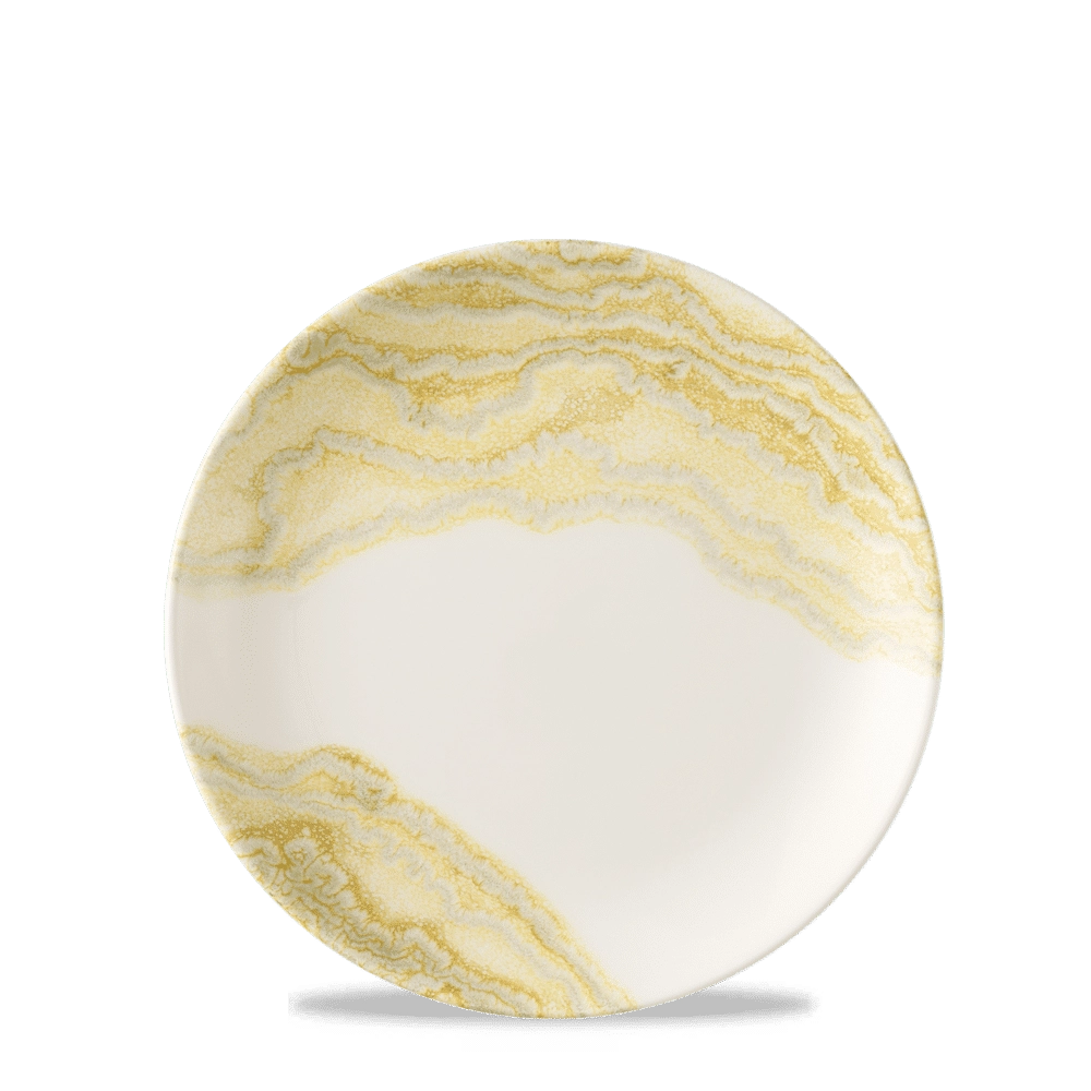 Talerz płytki coupe, Ø165 mm | CHURCHILL, Tide Gold