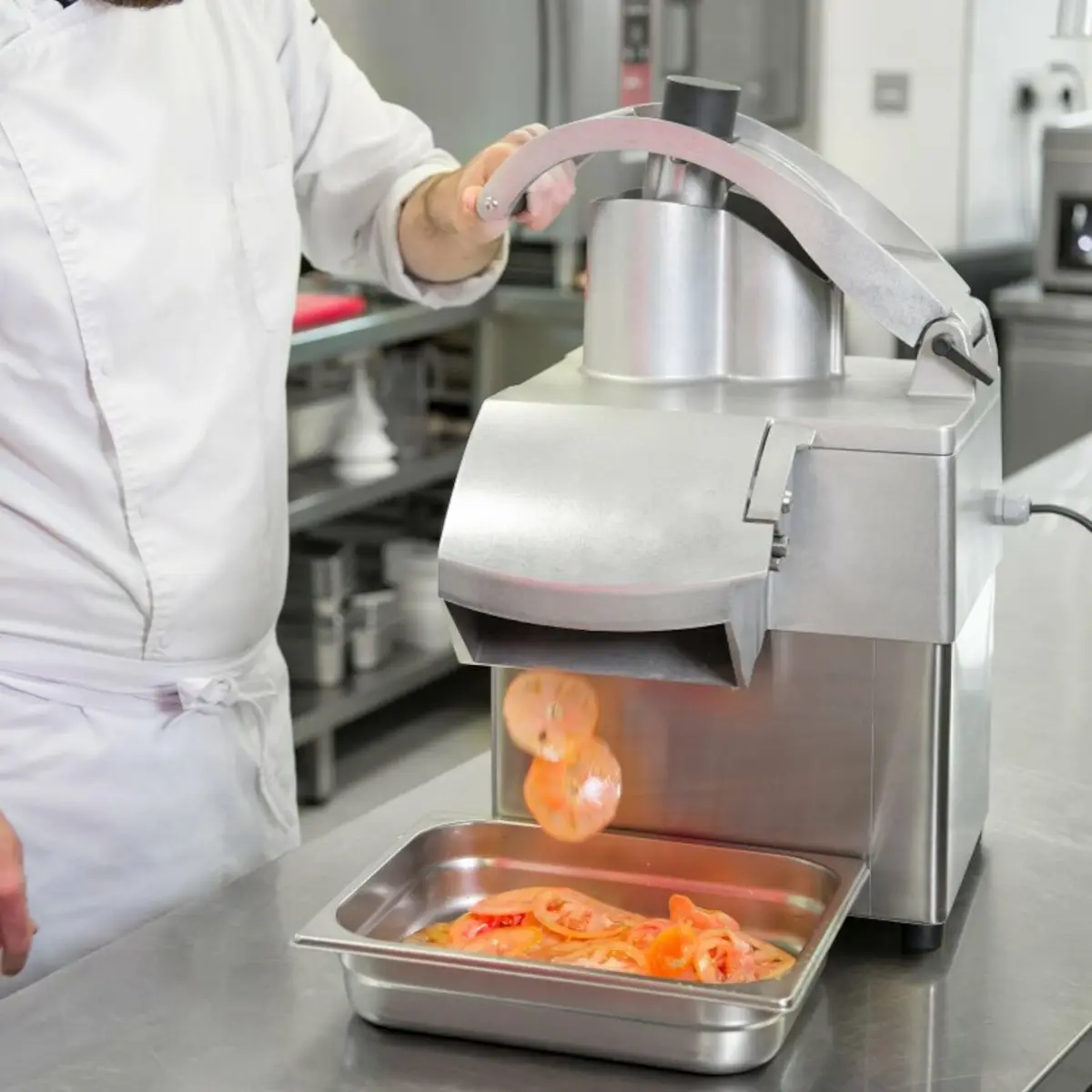 Szatkownica elektryczna do warzyw, z panelem elektronicznym, 400 V, 0,55 kW, 389x405x544 mm | SAMMIC, CA-31