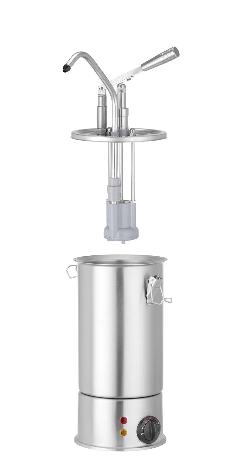 Podgrzewacz do sosów z dyspenserem, 3 l, 230 V, 0,9 kW, 300x212x502 mm | HENDI, 558126