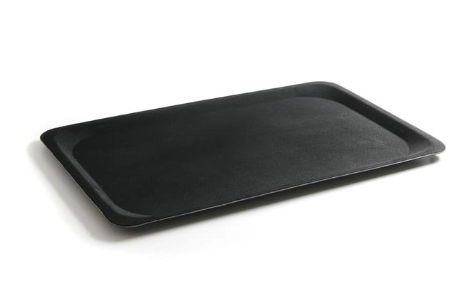 Taca prostokątna poliestrowa GN 1/1 325x530 mm antypoślizgowa, czarna | HENDI, 508626