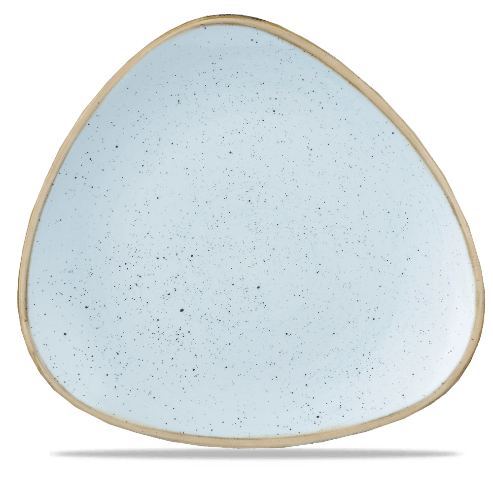 Talerz trójkątny, Ø311 mm | CHURCHILL, Stonecast Duck Egg Blue
