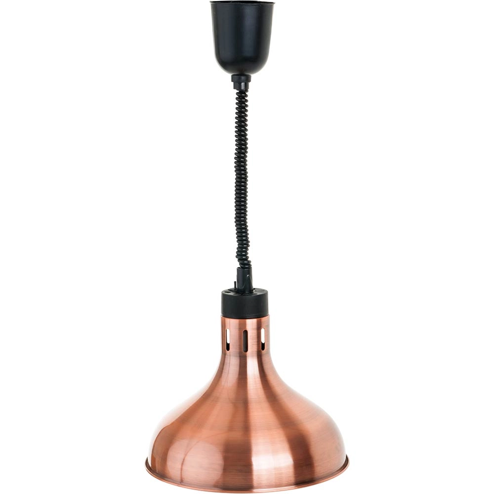 Lampa do podgrzewania potraw wisząca miedziana 0.25 kW, Ø290 mm | STALGAST, 692612