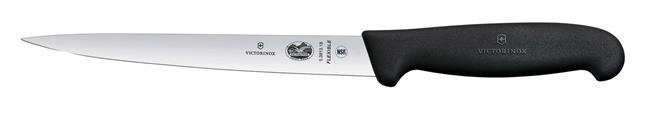 Nóż do filetowania, czarny, 180 mm | VICTORINOX, 5.3813.18