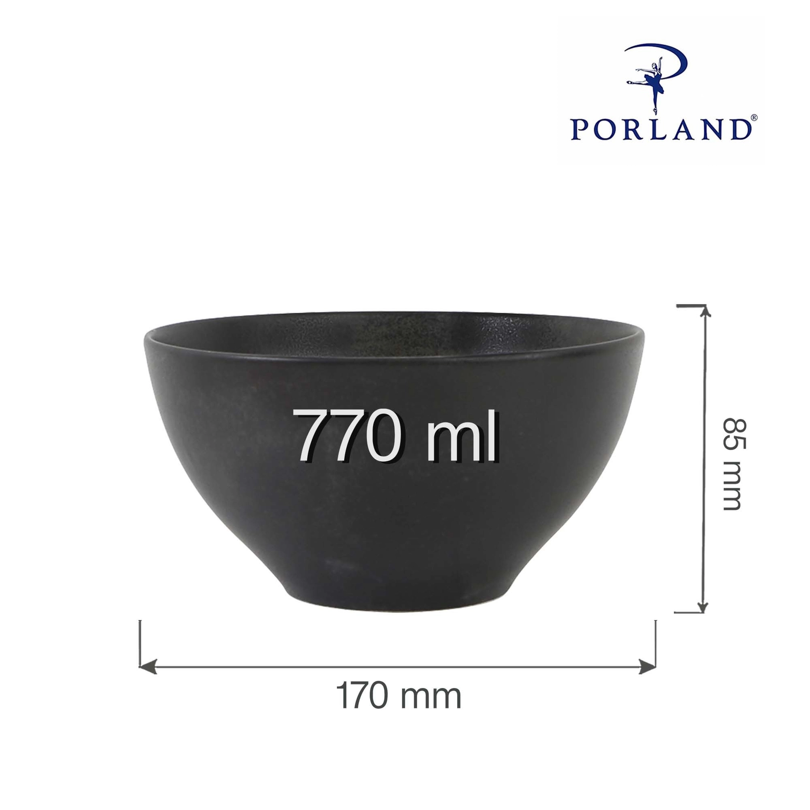 Miska, 770 ml | PORLAND, Seasons Coal