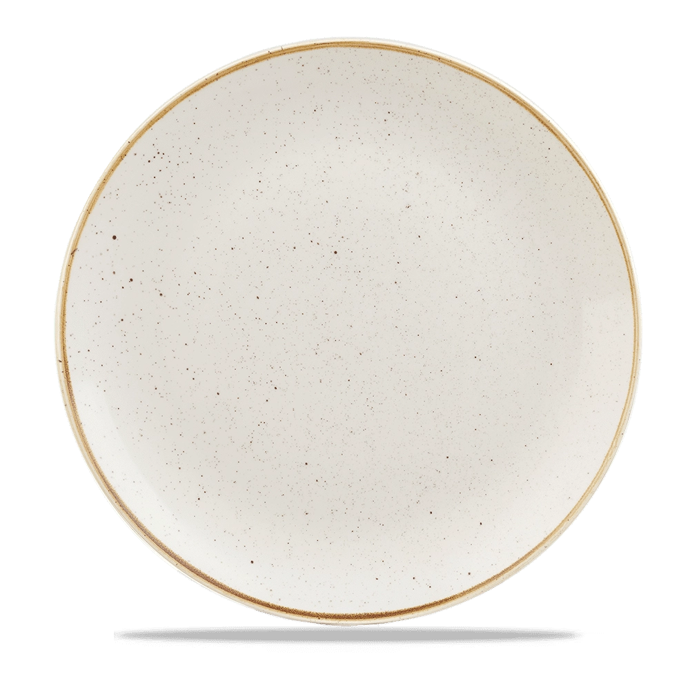 Talerz płytki, Ø288 mm | CHURCHILL, Stonecast Barley White