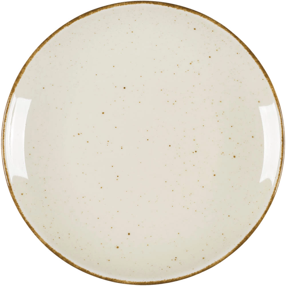 Talerz płytki Hotel z porcelany Ø210 mm, kremowy | LUBIANA, Art