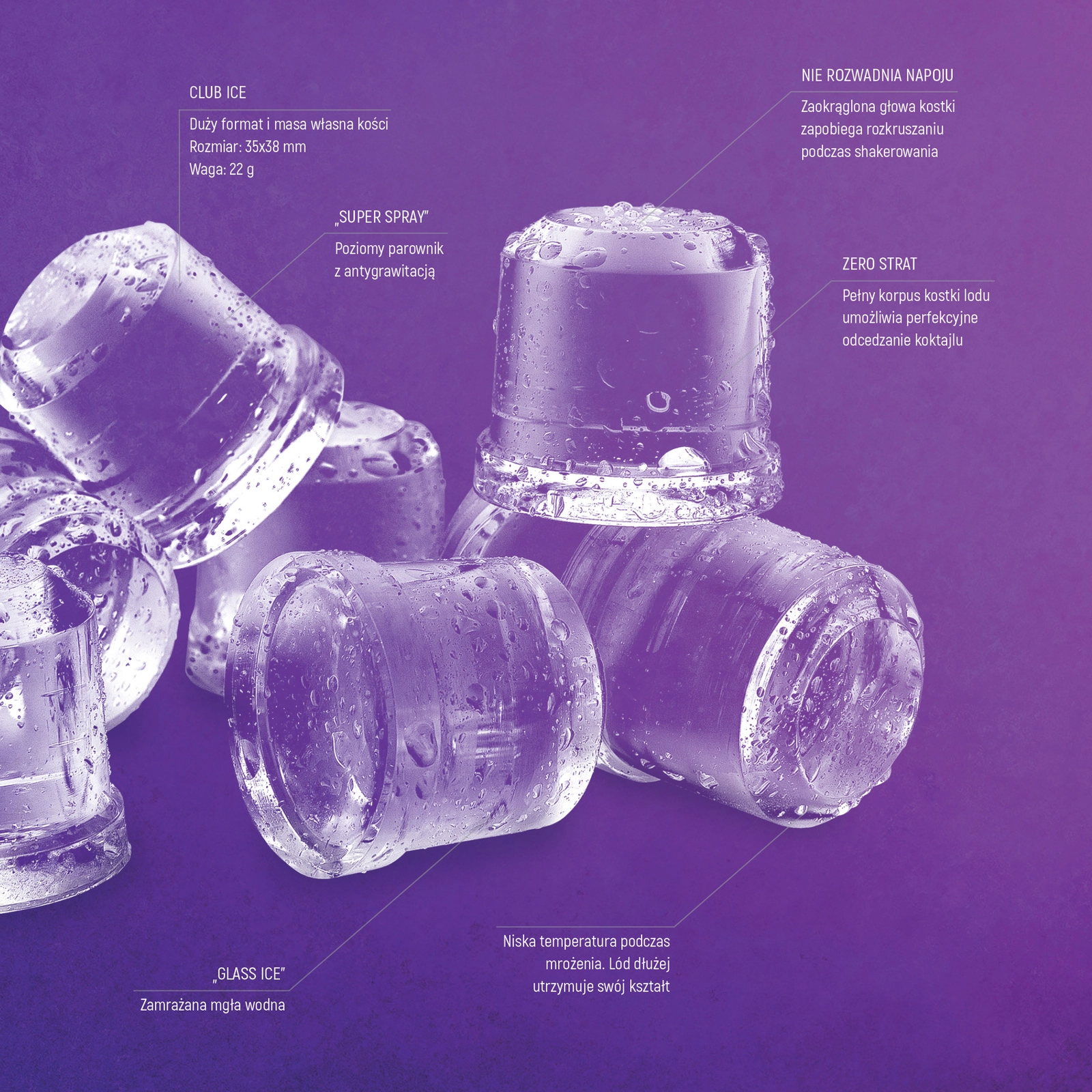 Kostkarka chłodzona powietrzem, 62 kg/24 h, pojemność 30 kg, 515×645×840 mm | BARMATIC, ICE