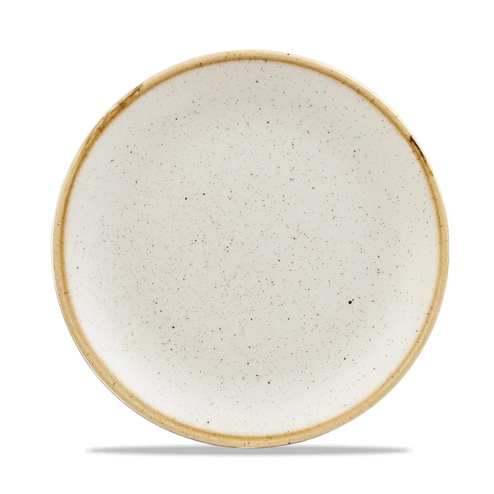 Talerz płytki, Ø217 mm | CHURCHILL, Stonecast Barley White