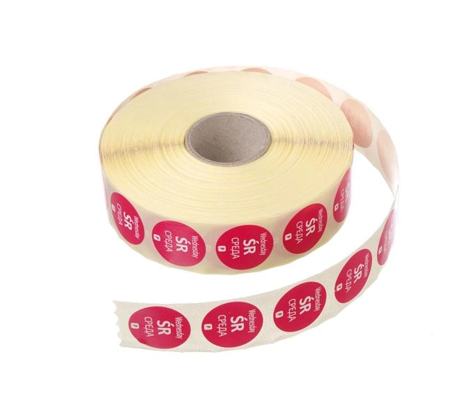 Etykiety Food Safety – jednorazowe, Środa, 2000 szt., ⌀19 mm | HENDI, 850022