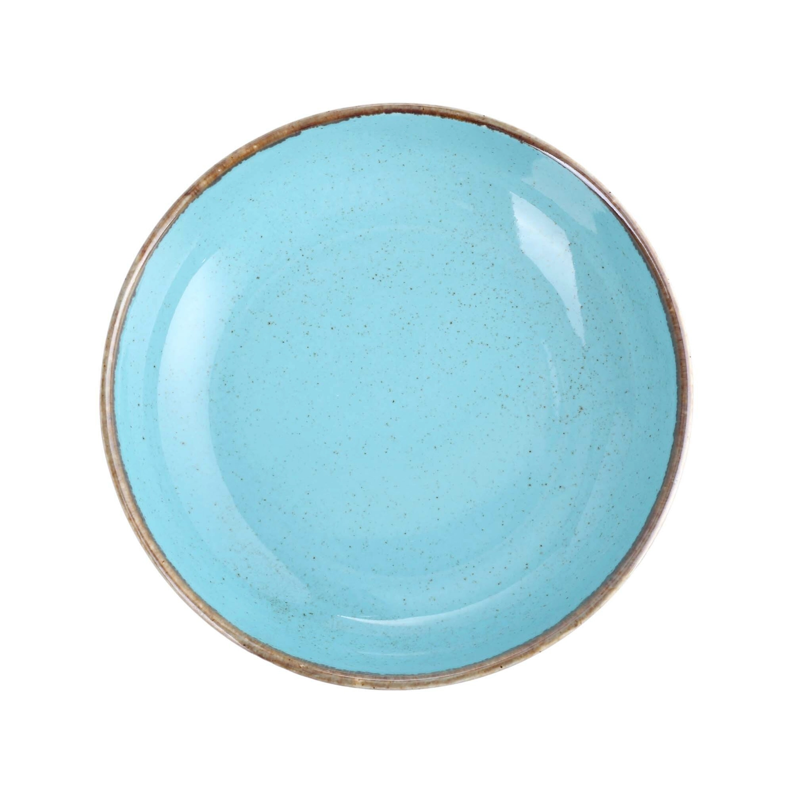 Miska płytka, Ø220 mm, błękitna, niebieska | PORLAND, Seasons Laguna