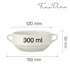 Bulionówka, 300 ml, Ø120 mm | FINE DINE, Crema