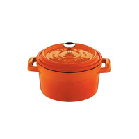 Mini garnek żeliwny Ø100 mm, pomarańczowy, 350 ml | LAVA, 832127
