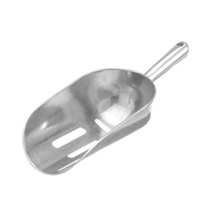 Szufelka barmańska aluminiowa z otworami, 0,35 l, 220×80×50 mm | BAR UP, 521434