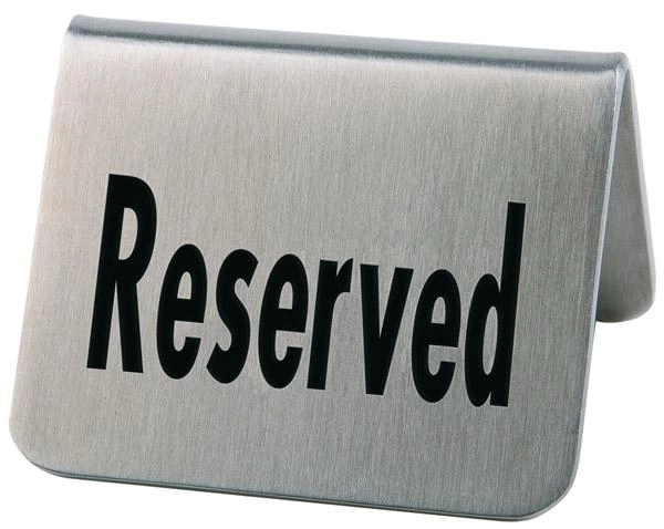 Tabliczka "Reserved" zestaw 2 szt. | APS, 00013