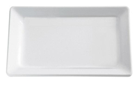 Półmisek prostokątny z melaminy GN 2/4, biały, 530×162 mm | APS, Pure